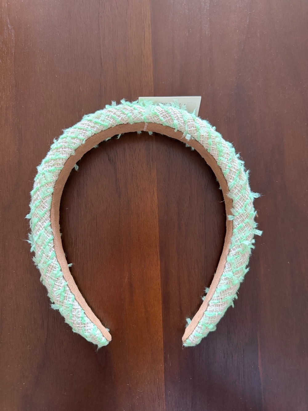 Veritas Mint Tweed Padded Headband